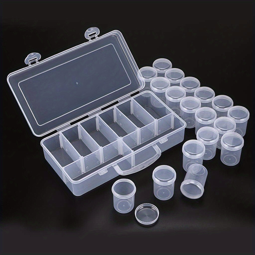 Storage Box Transparent Large Capacity 18 Bottles Diamond - Temu