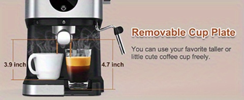 Iagreea Espresso Machine With Milk Frothing 20 Bar Expresso - Temu