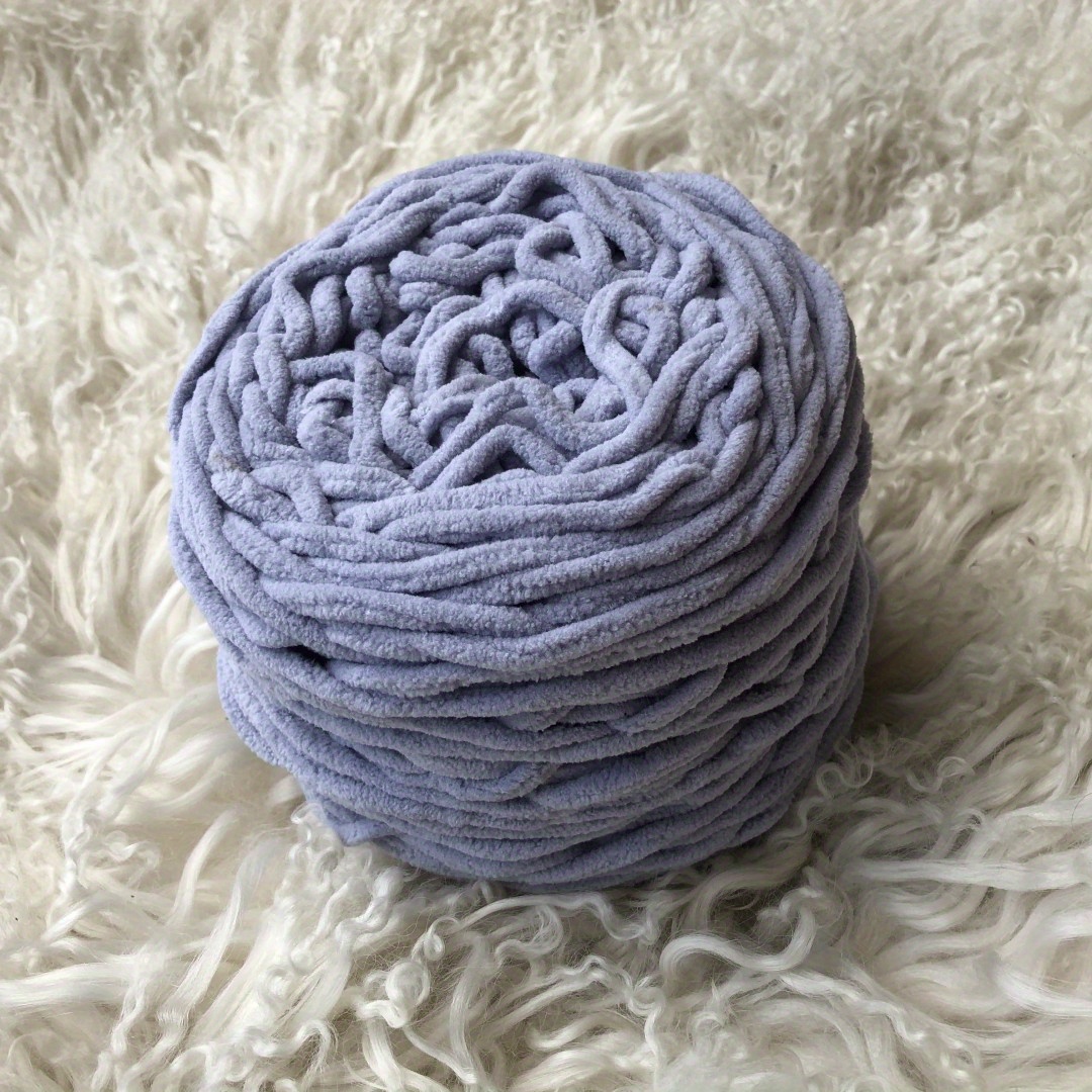  1kg Brown DIY Chenille Yarn,100% Polyester,Chunky Yarn,Jumbo  Yarn,Knitting for Blankets Cap Scarf