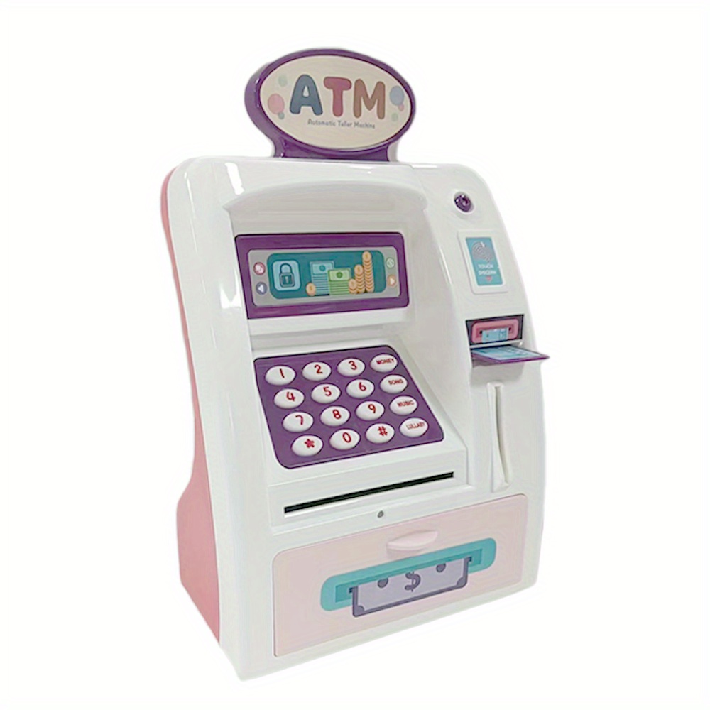 Hucha electrónica para niñas, banco de dinero seguro para niños