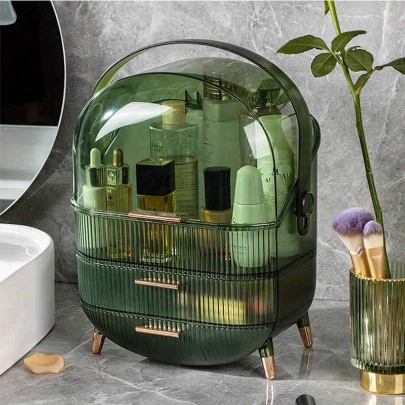 keep your makeup supplies organized and dust free with this transparent storage box makeup organizer details 12