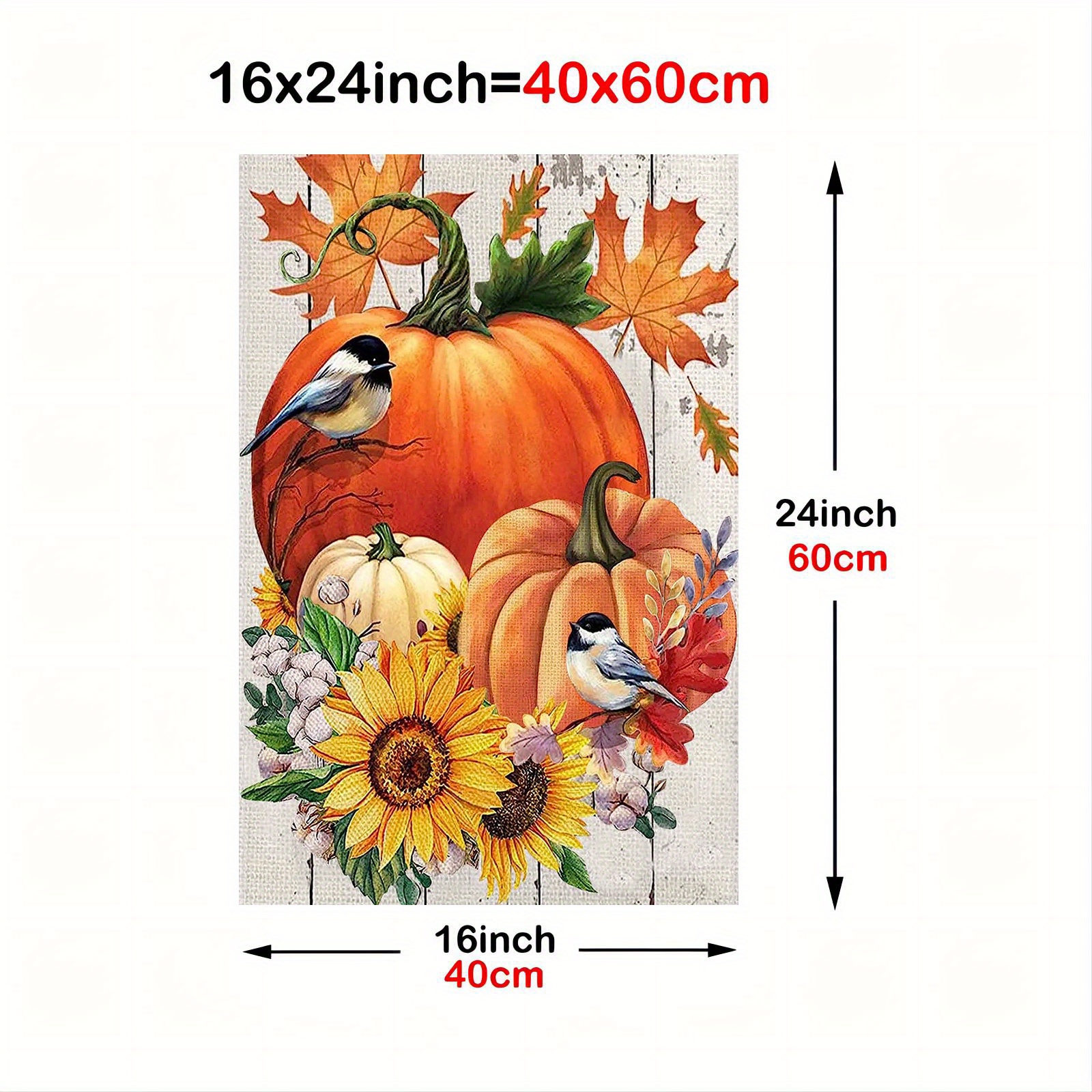 Fall Pumpkin Wall Art Picture Canvas Painting Wall - Temu