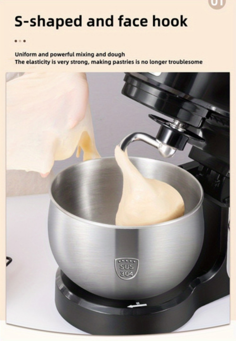 Household Small Vertical Mixer, Chef's Machine, Multifunctional