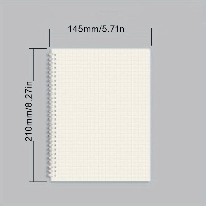 Transparent Hardcover Ruled Spiral Notebook Lined Journal Writing Diary
