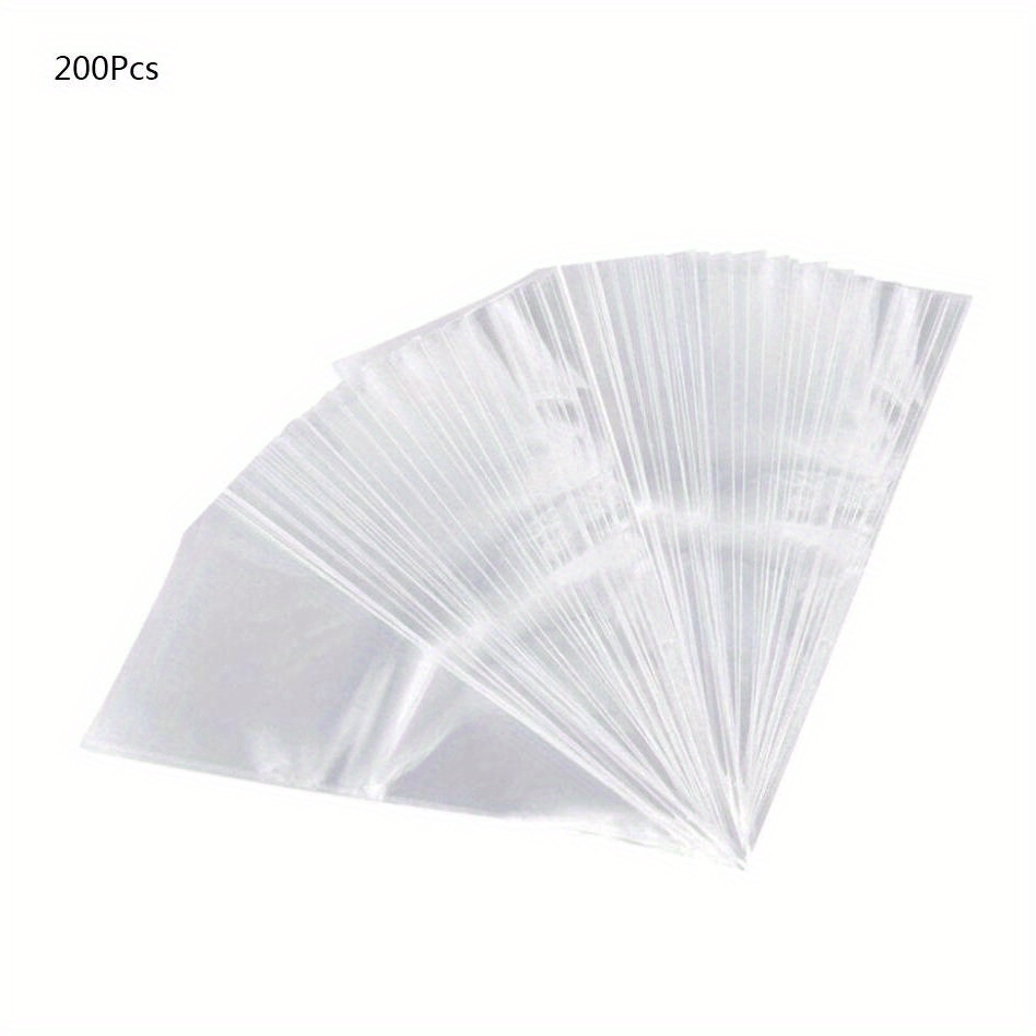CLEAR TRANSPARENT OPP PLASTIC BAG PACKAGING (WITH HOLE) - 200PCS