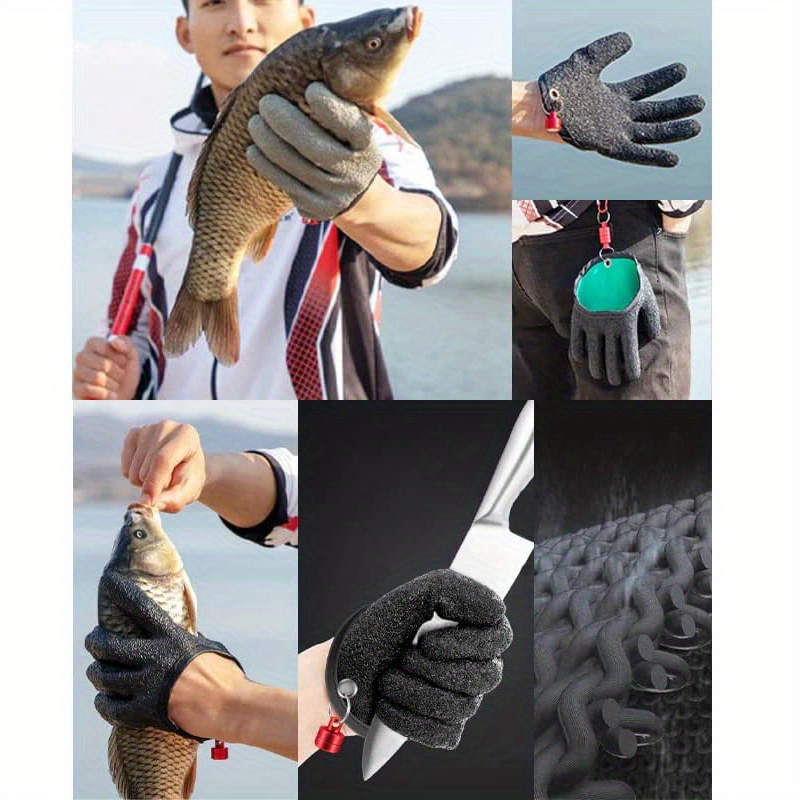 1pc Anti-Slip Fishing Gloves With Magnet Hooks - Protects Hands From  Puncture And Scrapes - Ideal For Fish Cleaning - Fishing Set