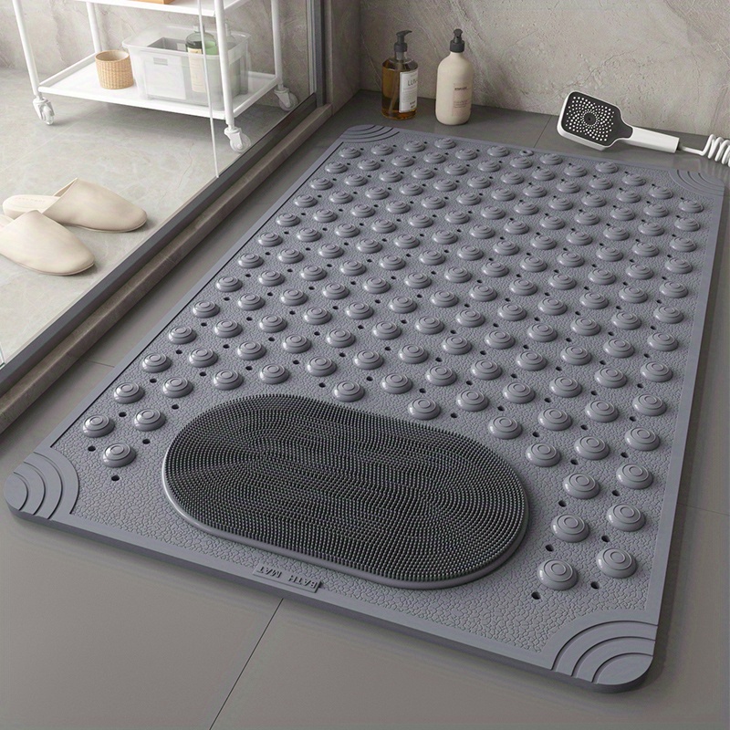 Large Shower Non-slip Bath Mat  Anti-slip Shower Bathroom Mat