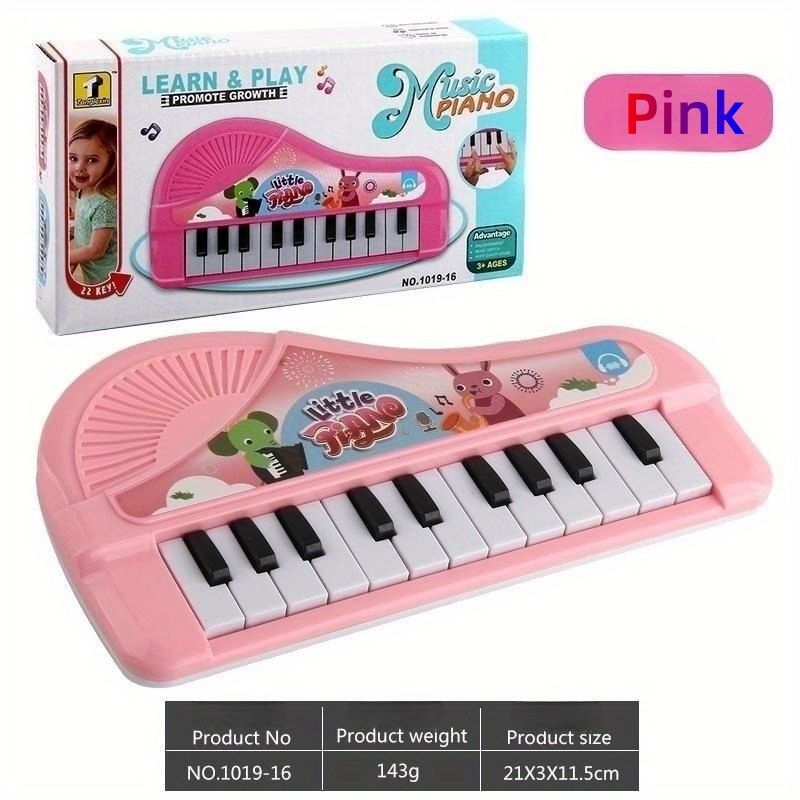 1 PC Piano Eletrônico Infantil Desenho Animado Educativo