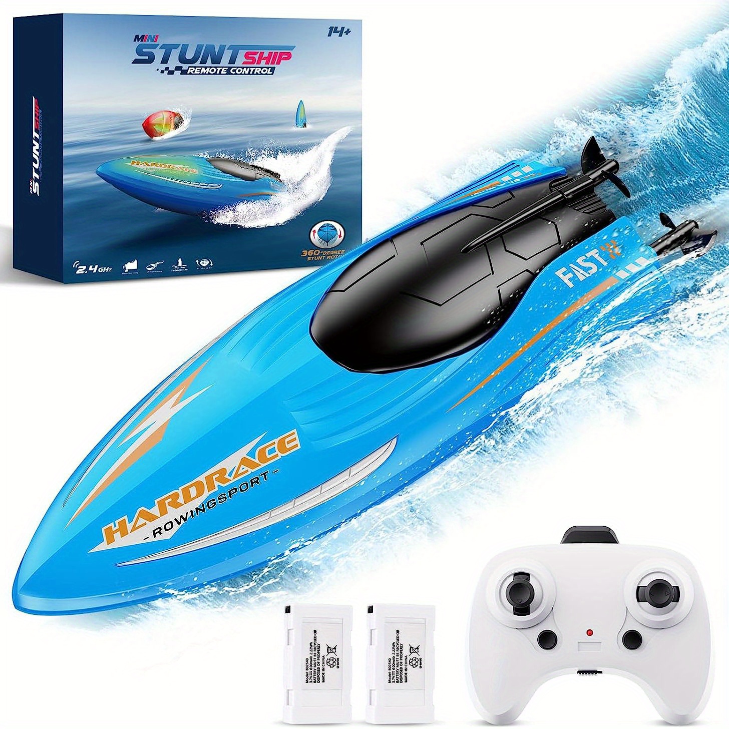 RC Boat HJ811 2.4GHz High-Speed RC Water Speed Boat Sealed Waterproof Toy