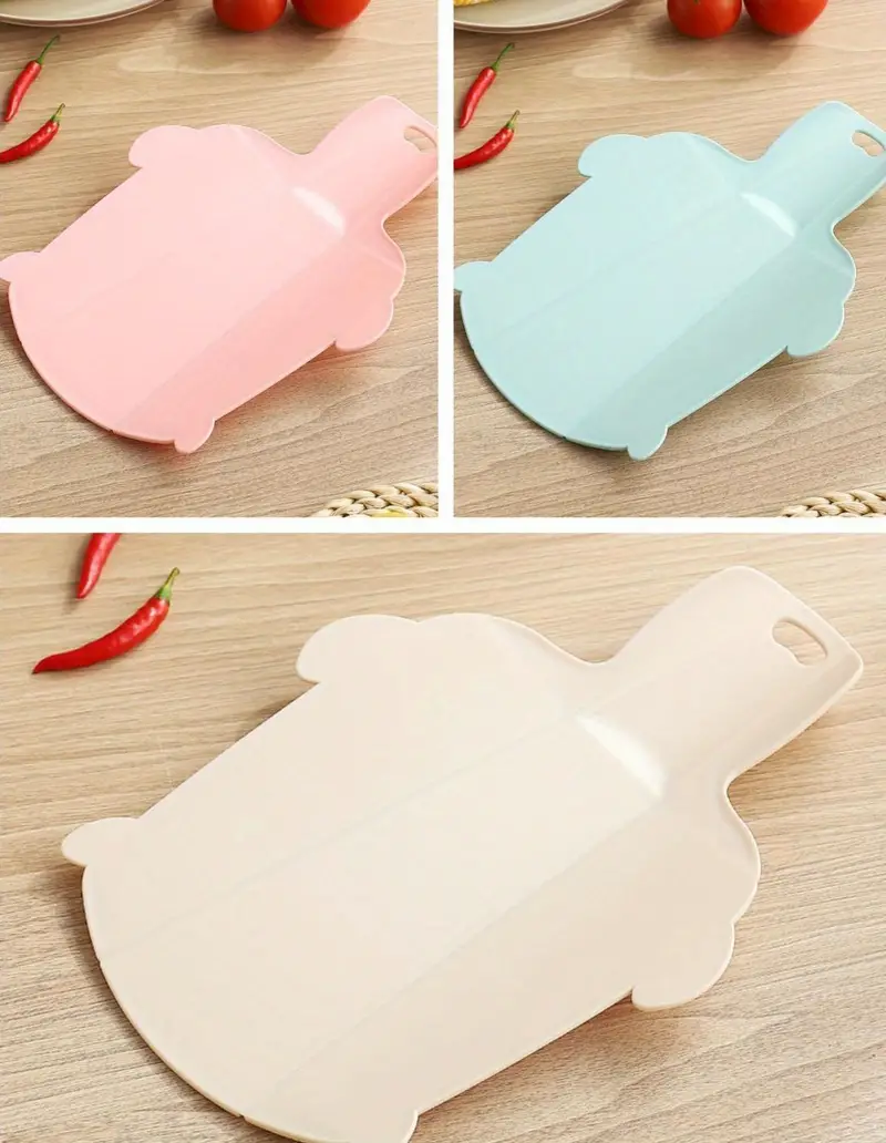 1pc, Foldable Cutting Board, Portable Plastic Chopping Board, Can Be Turned  To Flexible Scoop, Outdoor Portable