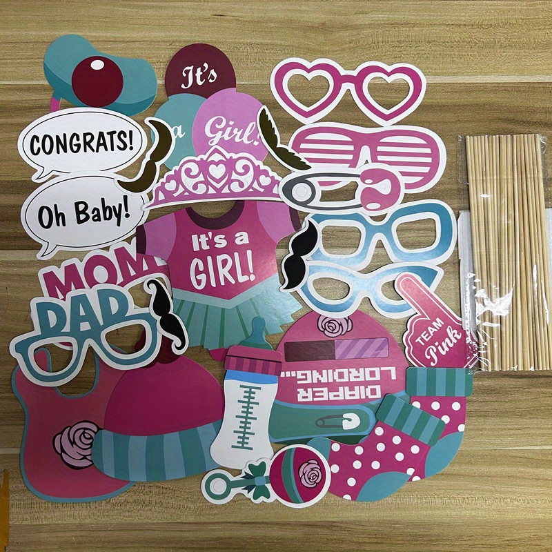 Baby Shower Signs, Photo Booth Props