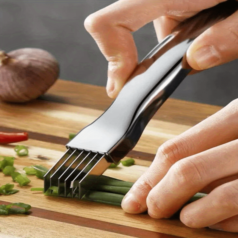 Stainless Steel Chopped Green Onion Knife Vegetable Cutter Temu