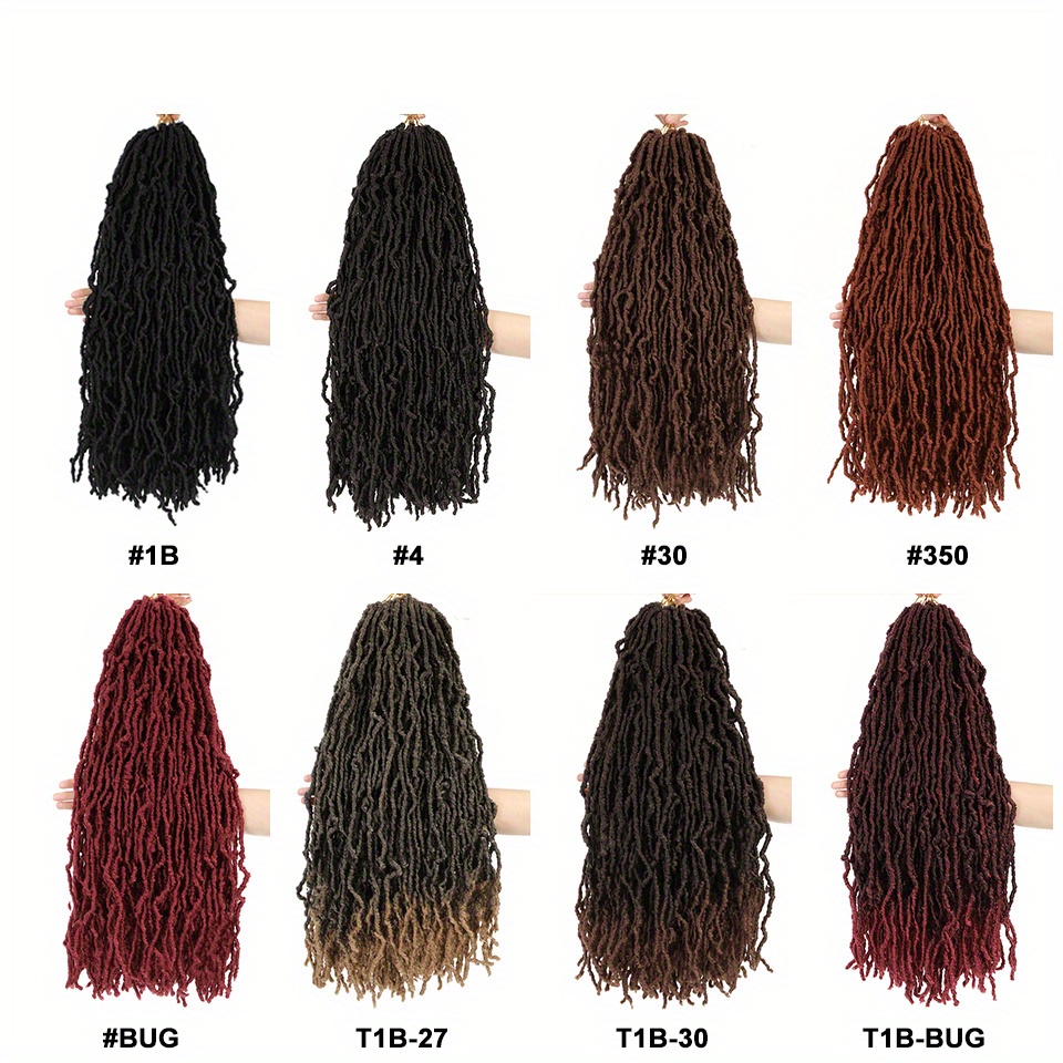 Cabelo De Crochê Sintético Nu Locs, 14 Tamanhos, 21 Fios, Extensão Faux  Locs, Deusa Macia, Trança De Cabelo Para Mulheres - Temu Portugal