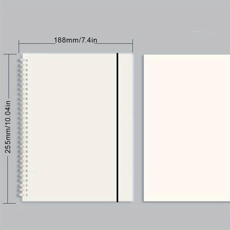 Transparent Hardcover Ruled Spiral Notebook Lined Journal Writing Diary