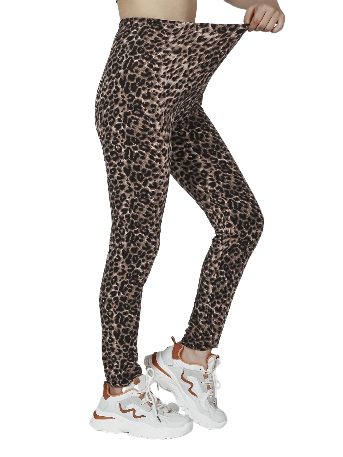 Sexy Leopard Elastic Leggings Casual High Waist Fashion - Temu