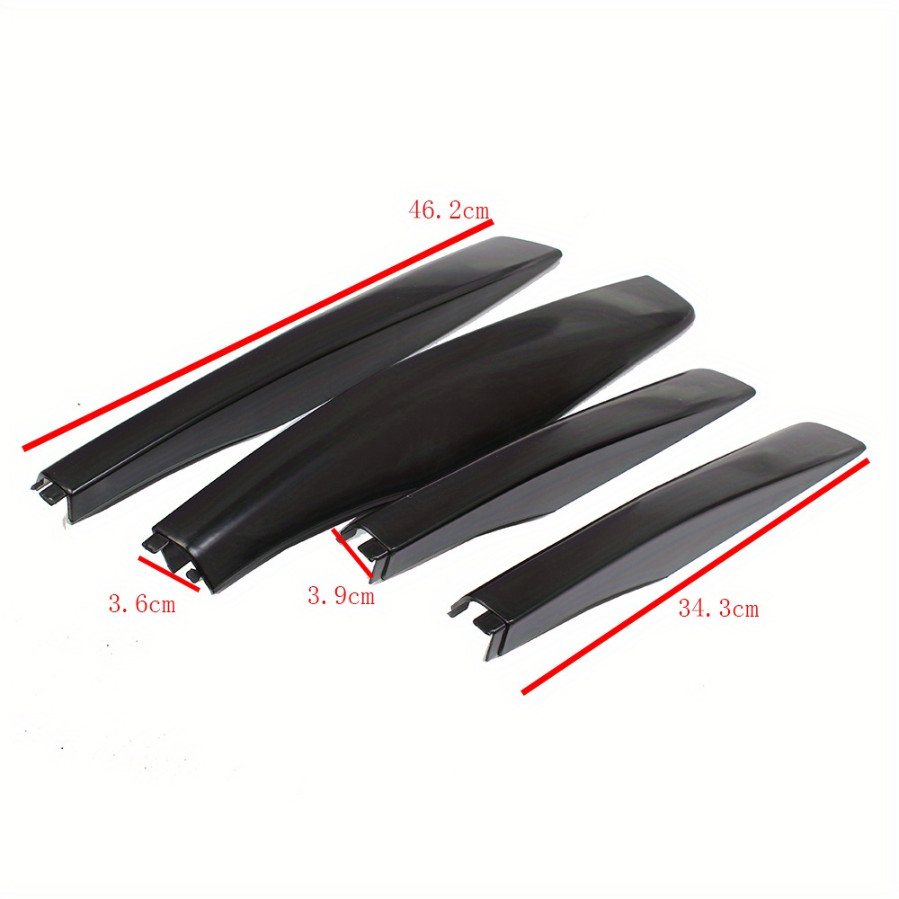 4pcs For Lexus RX350 RX400h RX330 2003-2005 2006 2007 2008 2009 Black ABS  Roof Rack Bar Rail End Protection Cover Shell Replace