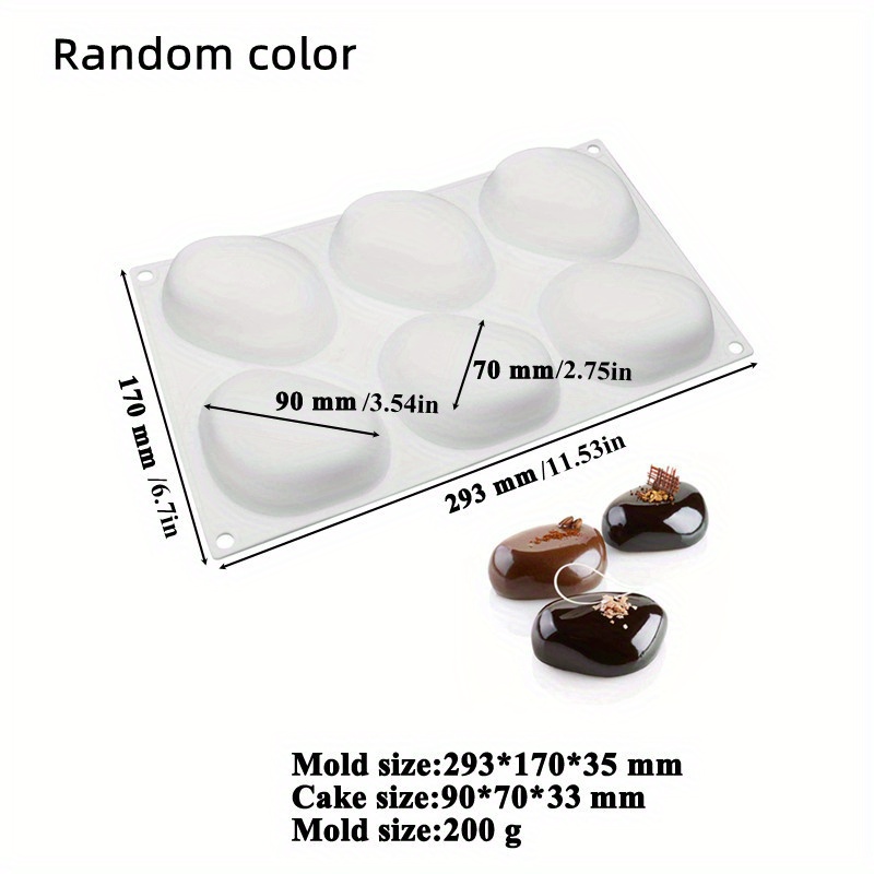 Silicone Mold Chocolate Shapes, Silicone Geometric Shape