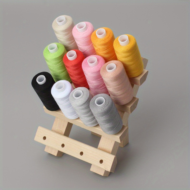 1pc DIY Small Roll Hand Sewing Thread Storage Rack, 16 Axis Small Thread  Rack, 30 Axis Foldable Thread Rack, Multi-specification Spool Wooden Rack