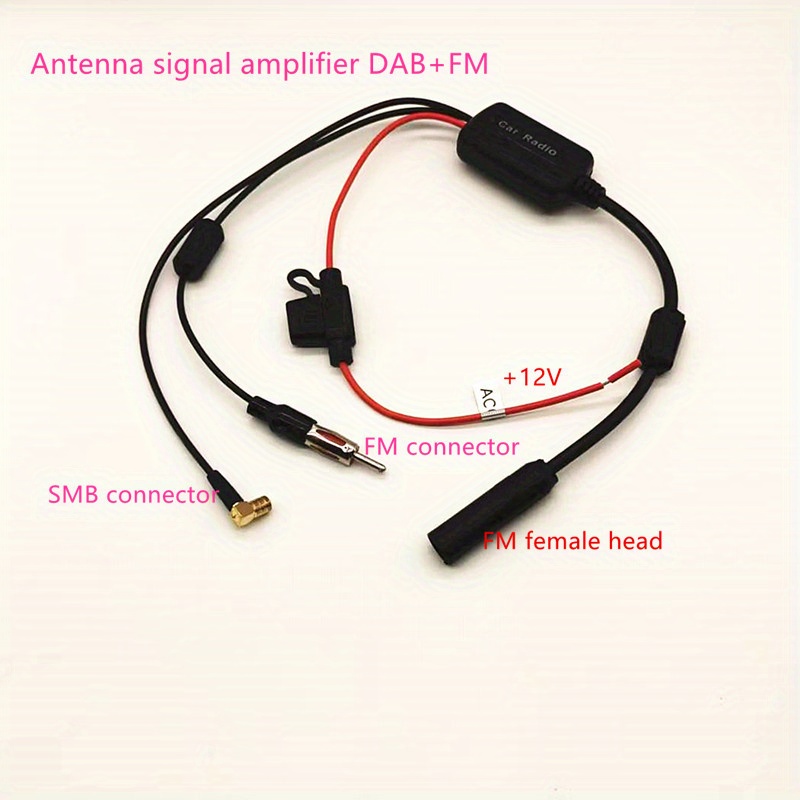 Amplificateur De Signal D'antenne D'autoradio Digital DAB + FM Amplificateur  De Signal Analogique - Temu Belgium