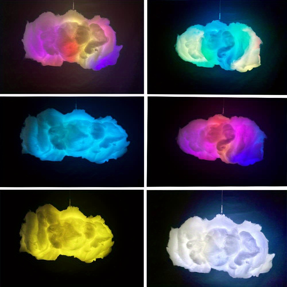 1pc led cloud lights for bedroom decorations clouds ceiling lights with music sync multicolor chandelier with smart app remote control diy design cloud lamp for living room home decor details 1