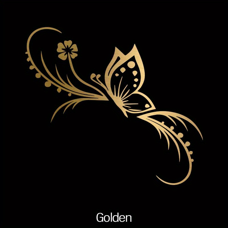 Black stickers with gold. Sticker gold corner on white By Tartila