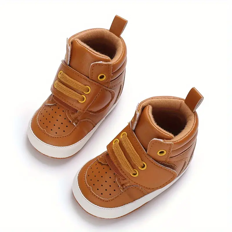 casual comfortable sneakers with hook and loop fastener for baby boys lightweight non slip walking shoes for indoor outdoor spring and autumn details 6