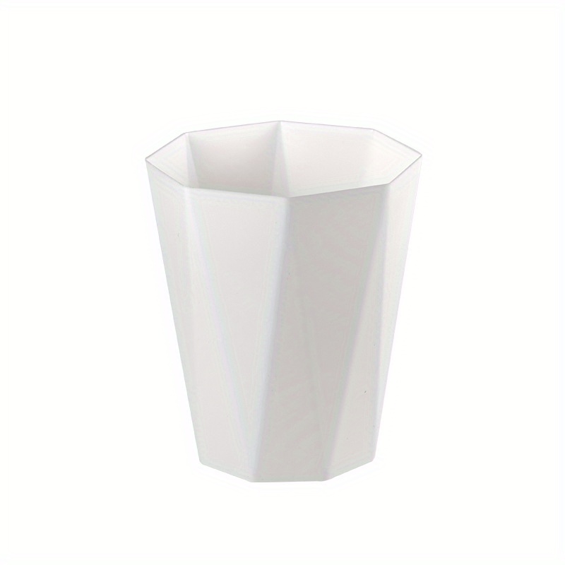 Small Polygonal Trash Can, Plastic Household Rubbish Can, Waste Paper  Bucket For Office And Classroom Supplies - Temu