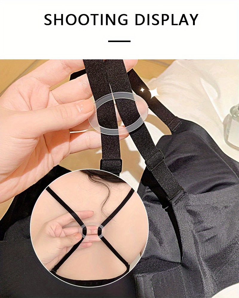 4pcs Invisible Bra Strap Clips, Non-slip Buckles Conceal Bra Straps For  Braless Look, Women's Lingerie & Underwear Accessories