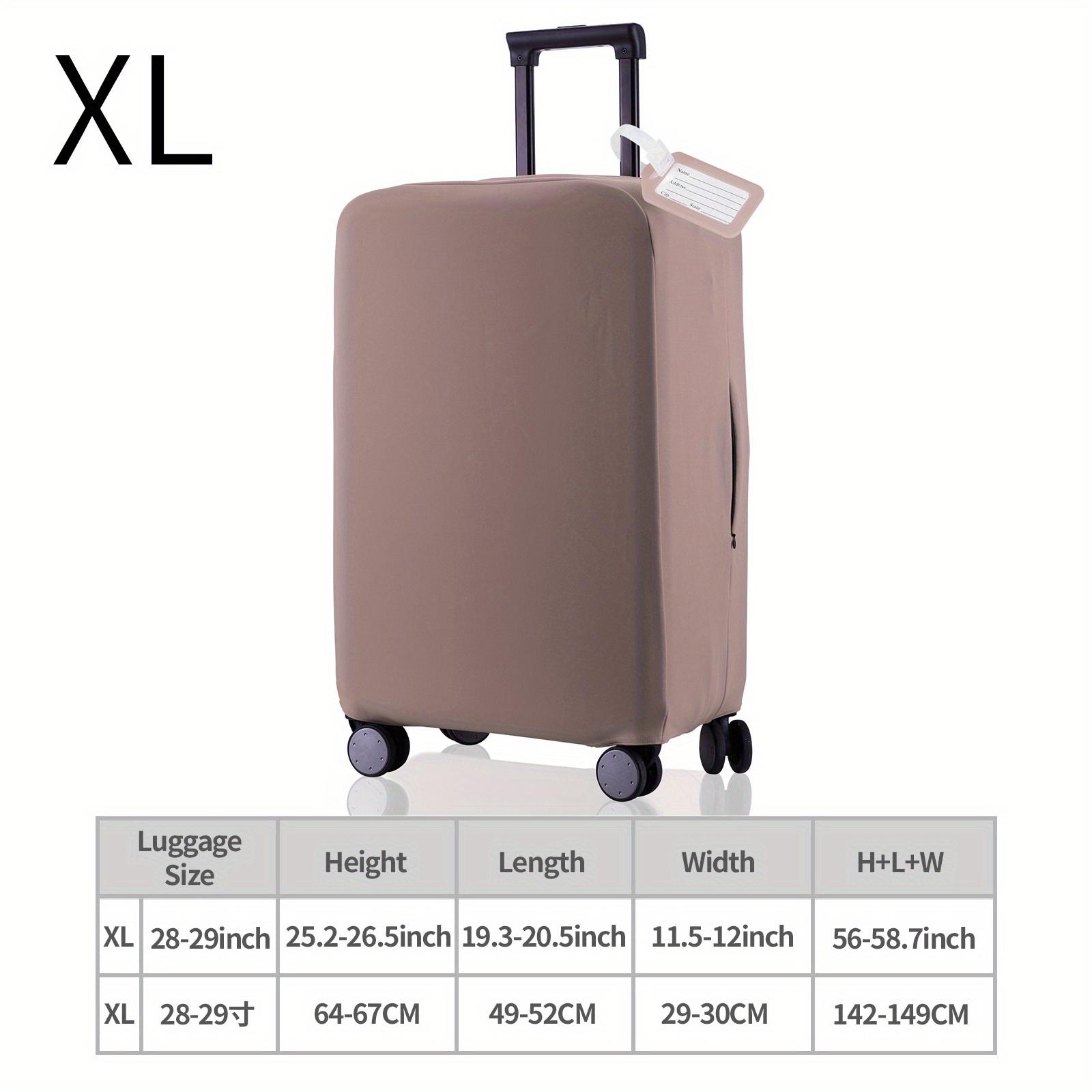 Luggage Cover Protector Suitcase Protective Cover Trolley Luggage Case for  19-30Inch Luggage Black XL : : Clothing, Shoes & Accessories