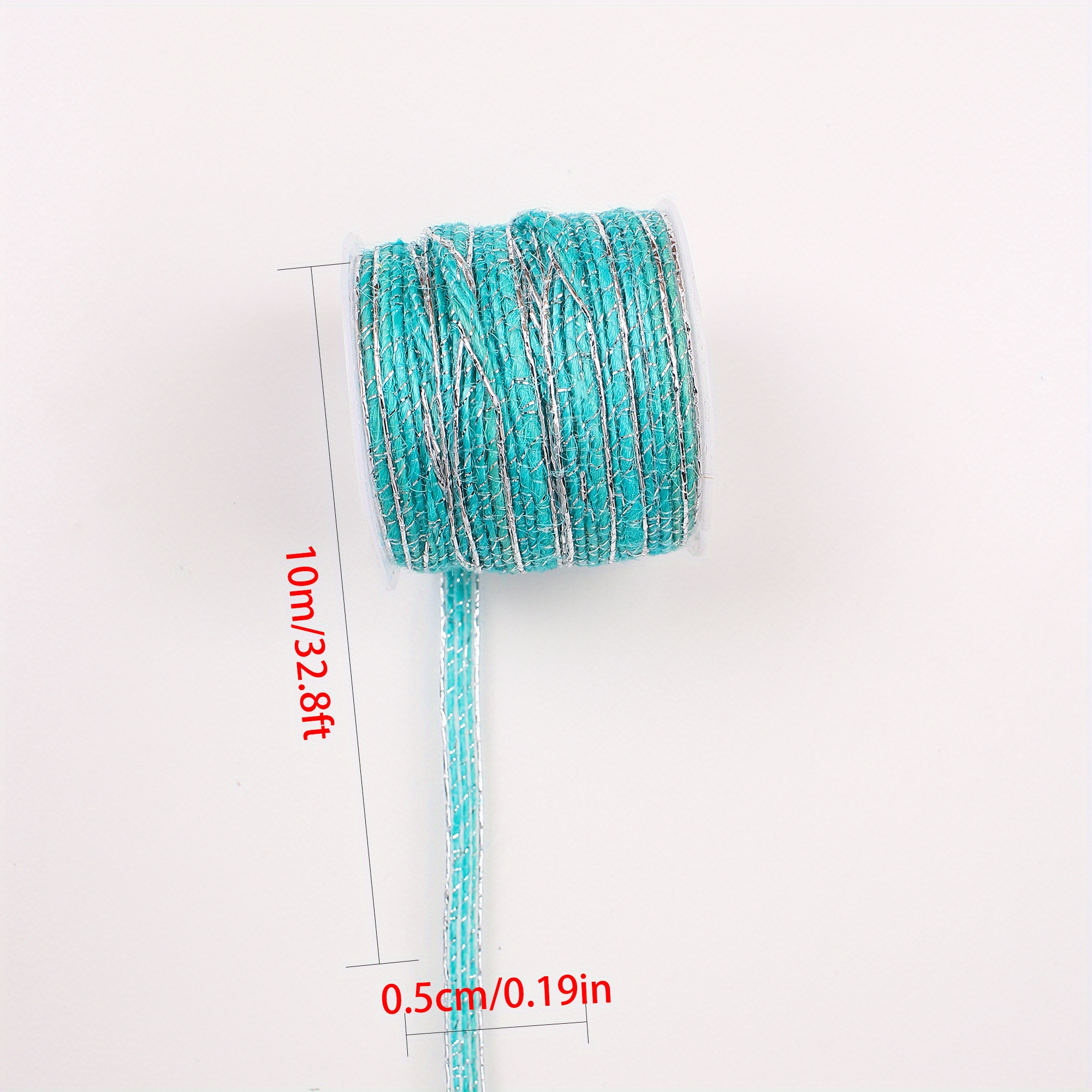 colorful fish silk hemp woven belt coarse hemp rope silvery Temu