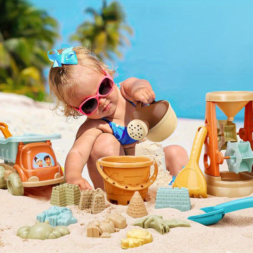 Beach Toys Set Kids Beach Sand Toys Set Castle Molds Temu