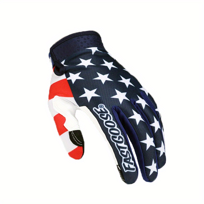 American flag dirt bike gloves hot sale