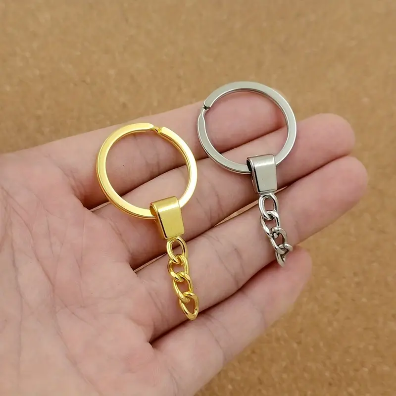 Key Fob Keychain Hardware With Key Rings For Diy Craft - Temu