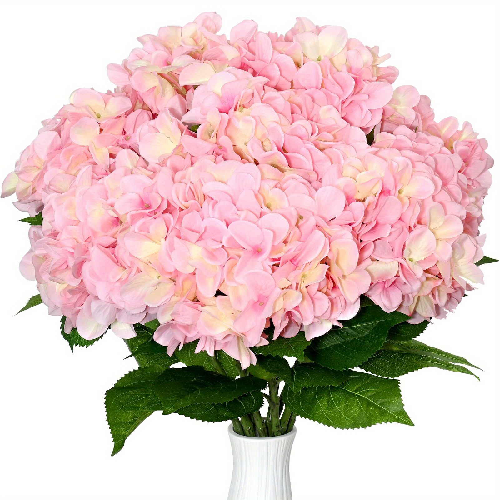 Hortensia artificial rosa 52 · Hortensias artificiales