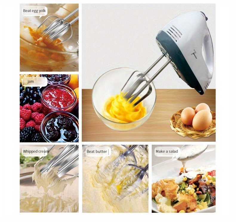 7 speed Handheld Electric Mixer For Baking Cooking And - Temu
