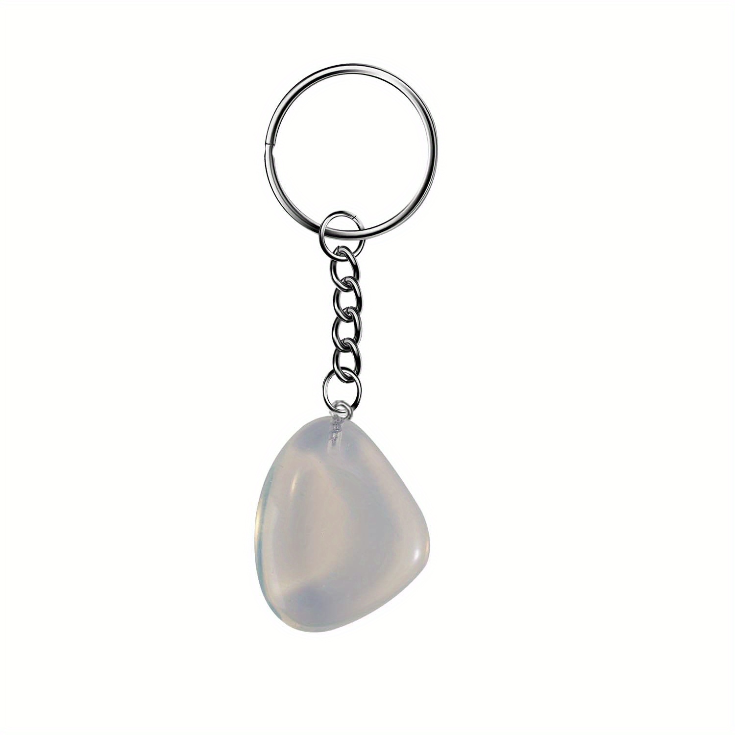 5pcs Green Crystal Bag Clasp Pendants Keychain Chakra Reiki Healing Amulet