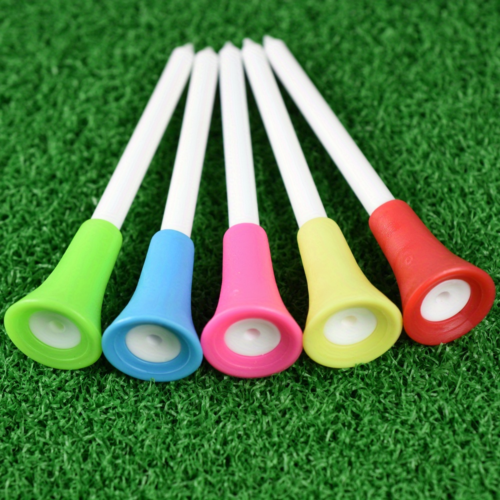 Golf Rubber Socket Tee Golf Ball Stud Plastic Golf Ball Stud 83mm Durable Rubber Cushion Top Multi Color Golf Supplies