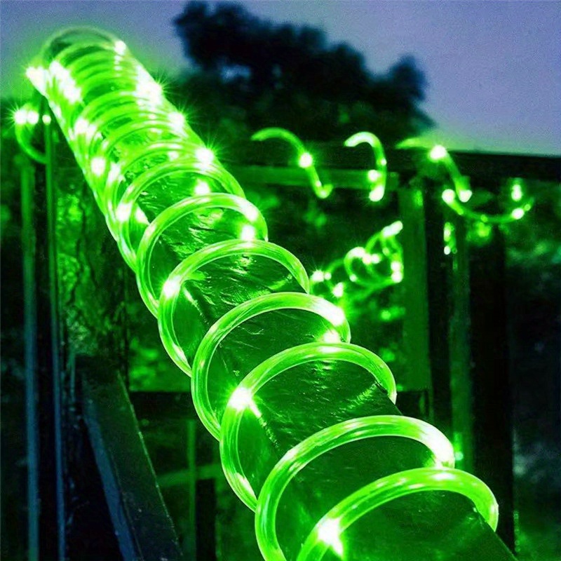 Solar LED Light Path Deck Outdoor Garden Solar String Lights Solar Rope Lights Outdoor Lighting strips Led Garland Lights For Wedding Party Christmas Halloween Decoration Garden Stair with Smart Light sensor 8 Light Modes