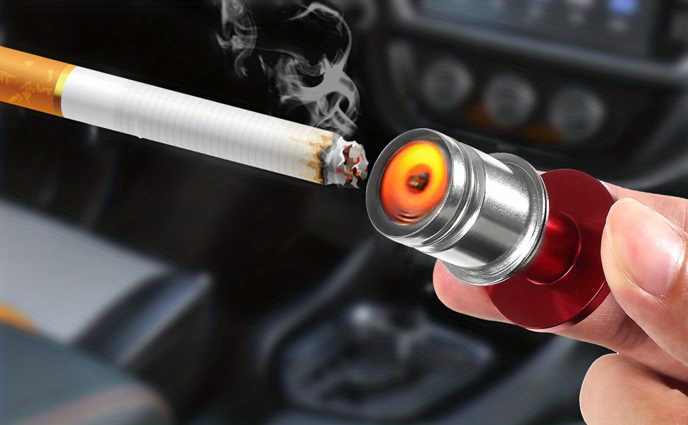 2x Auswurf Feuer Raketen Knopf Auto Zigarettenanzünder Abdeckung Zubehör  Universal