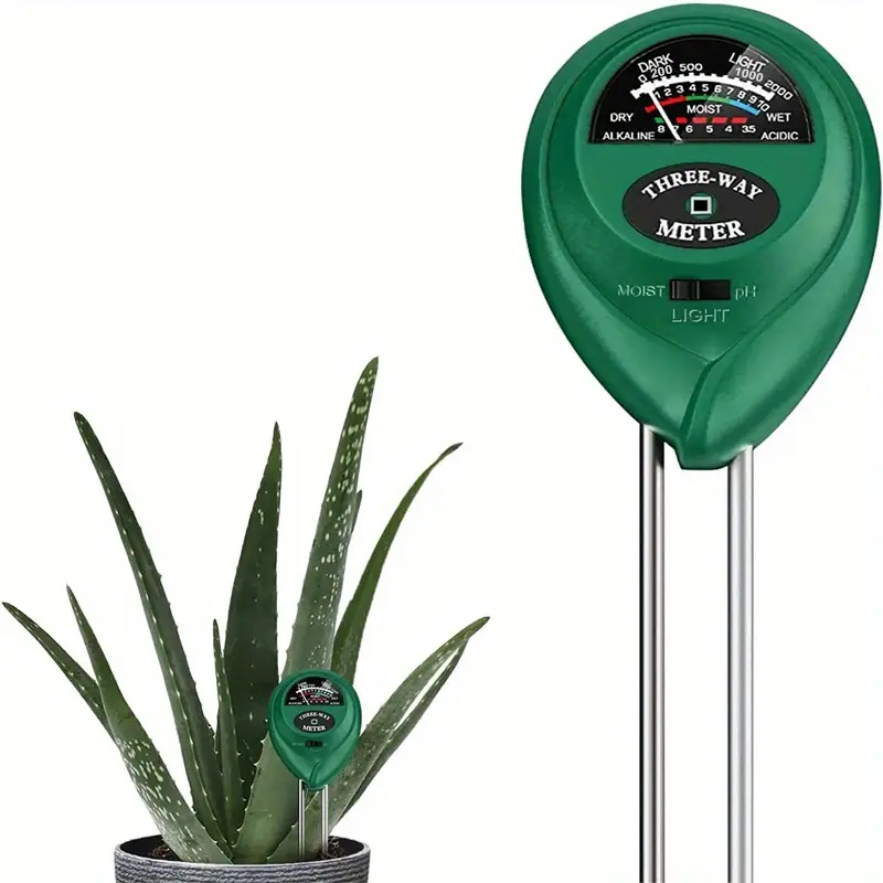 3 in 1 Soil Humidity Meter: Monitor Plant Water Light Ph No - Temu