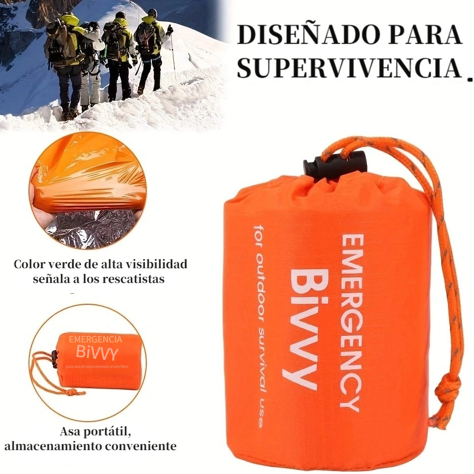 Saco De Dormir De Emergencia  , Saco De  , Manta De Emergencia, Equipo De   Para Senderismo Y Camping  