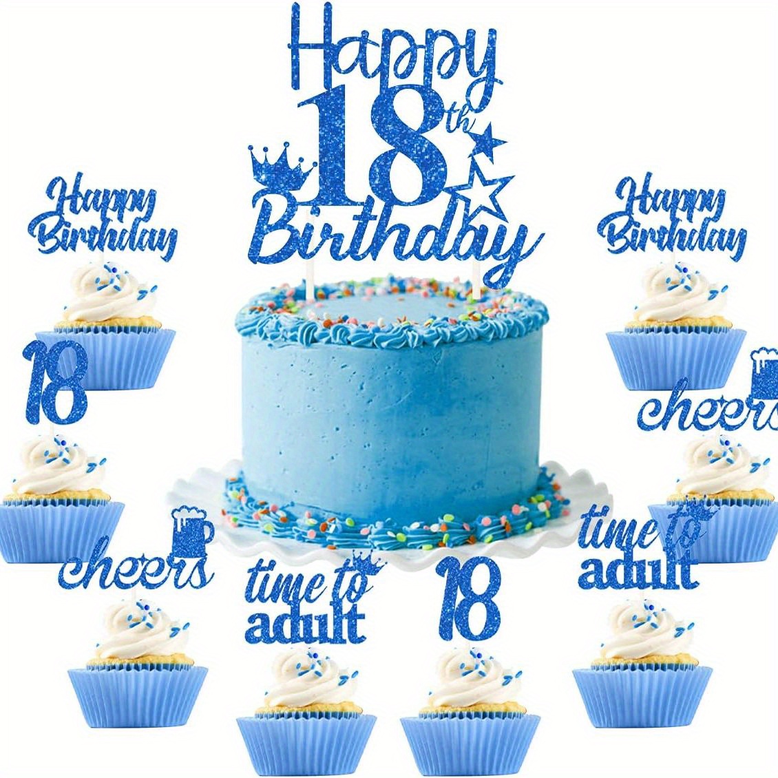 18th Birthday Cake Toppers - Temu