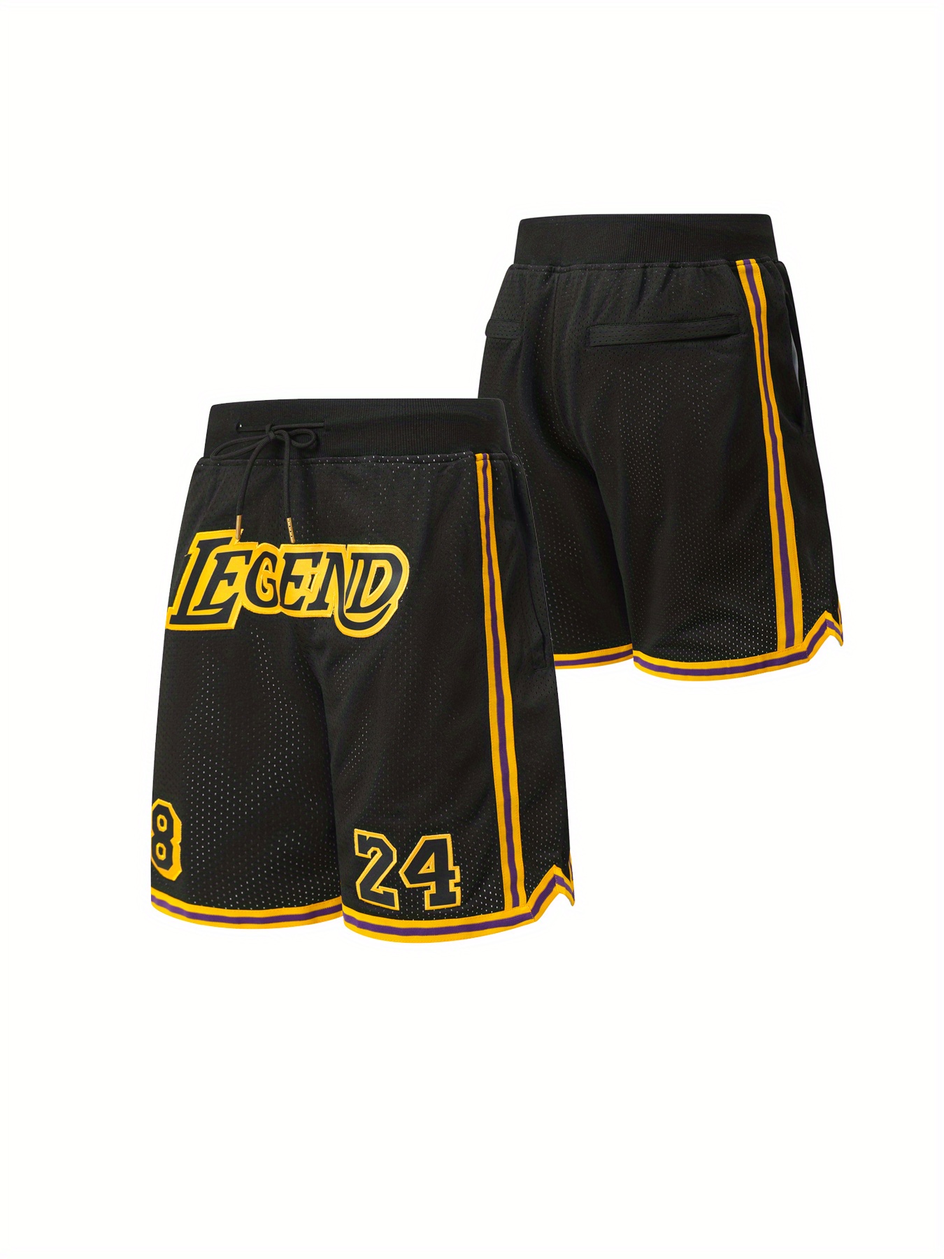 Legend 824 Short Basketball Brod Homme Poche Taille S xxxl