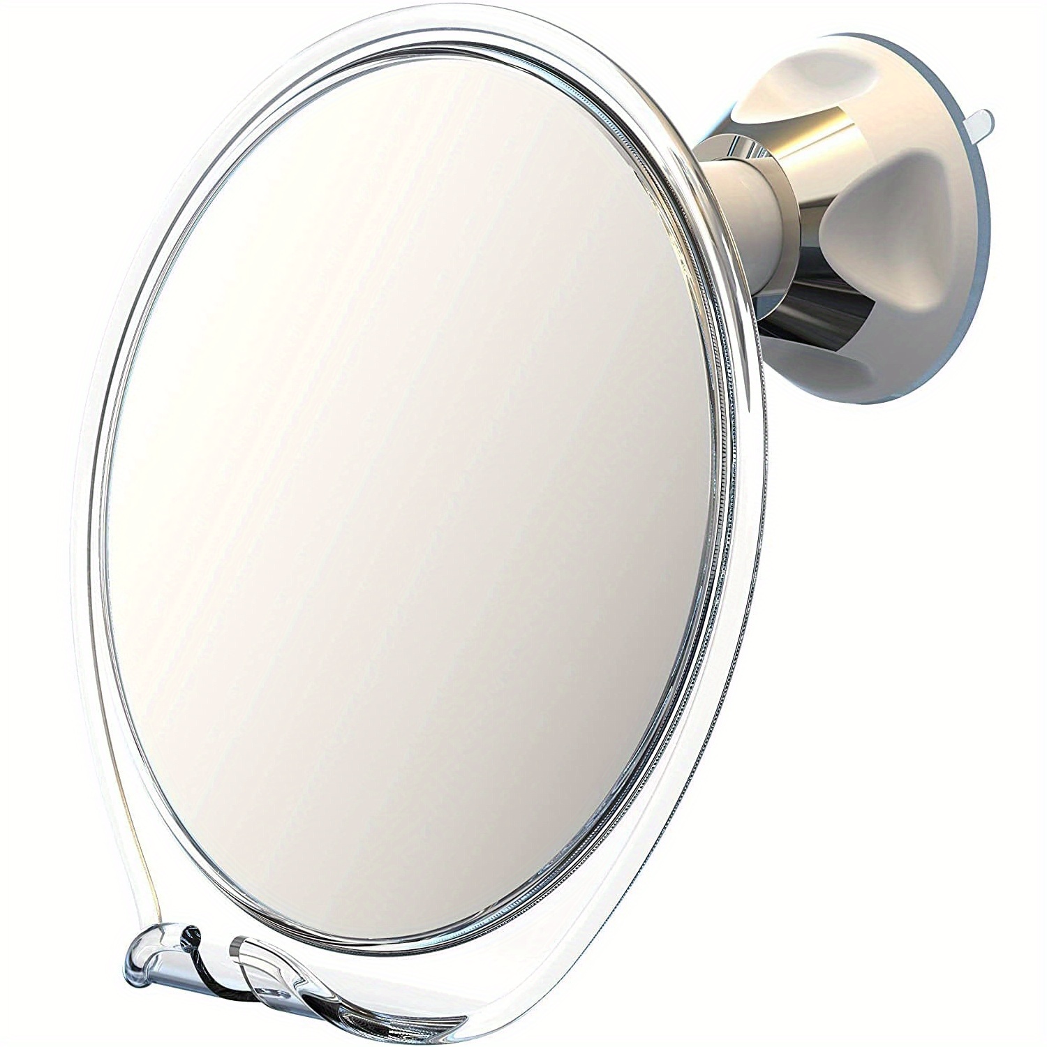 Fogless Swivel Shower Mirror with Magnification & Suction Cup