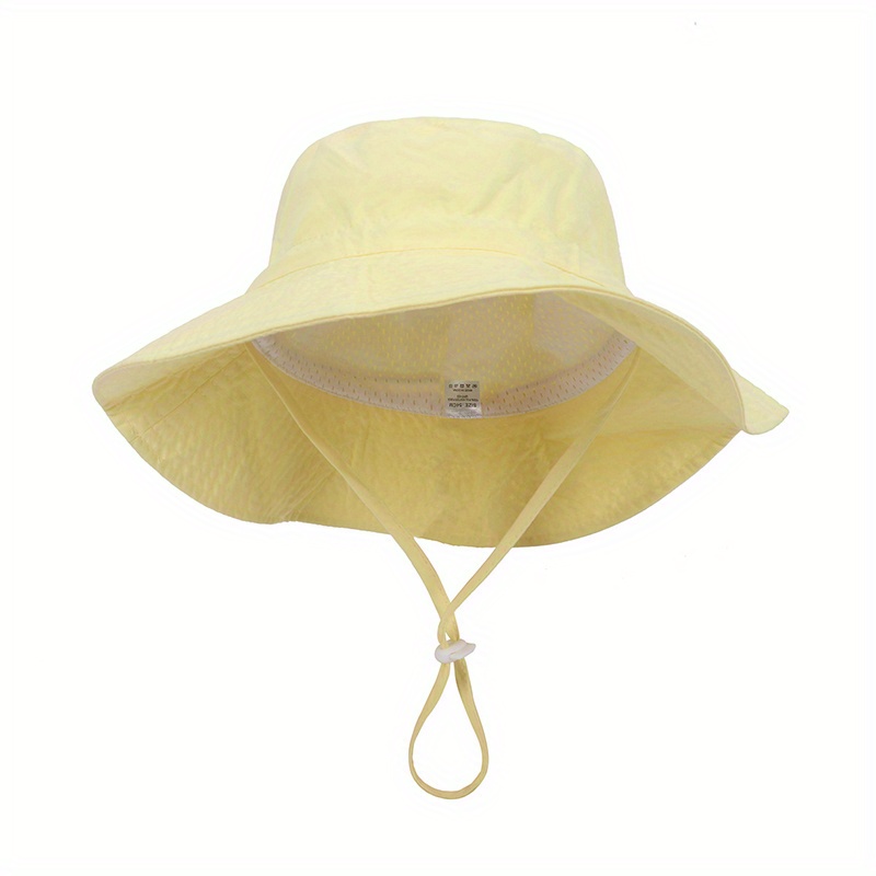 Kids Bucket Hat Chin Strap Sun Hat Children - Temu