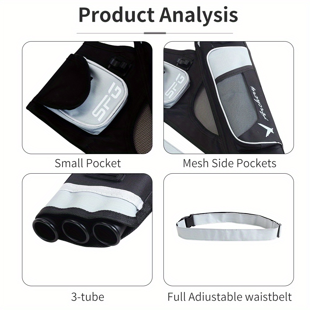 3 tube Archery Hip Quiver Arrows Waist Hanged Arrow Carrier Temu