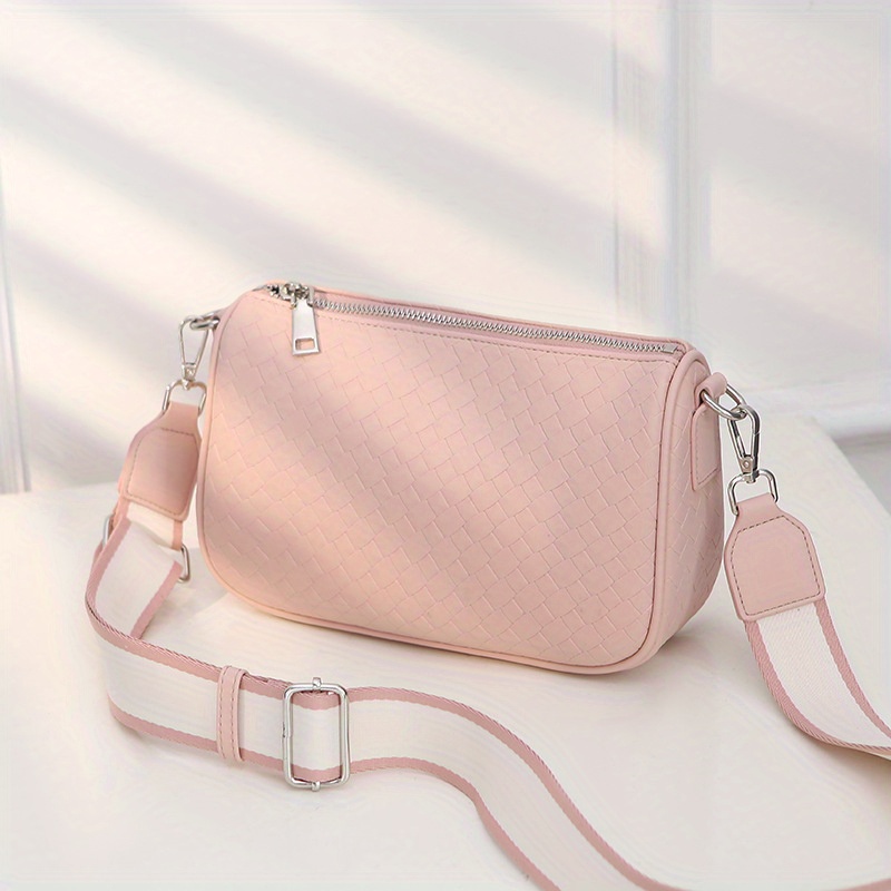 Minimalist Braided Design Bag Solid Color Mini Crossbody Bag All