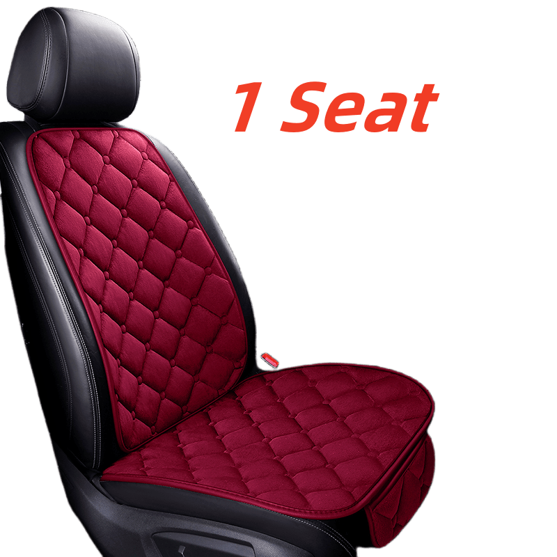 Plush Car Seat Cover Cushion Winter Auto Seat Protector Mat - Temu