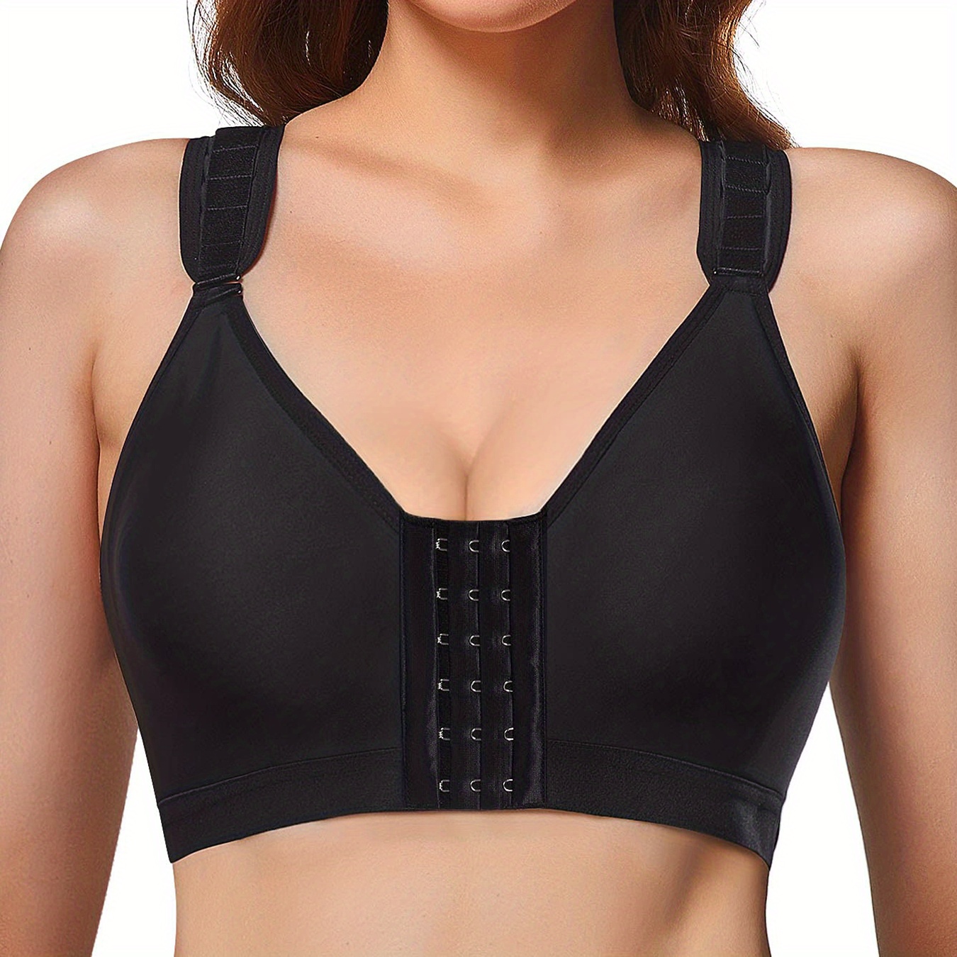 Front Buckle Wireless Bra, Adjustable Wide Strap Post-Surgical Support Bra,  Women's Underwear & Lingerie