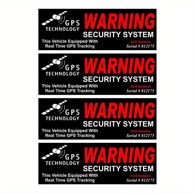Personaity Warning Car Stickers The Owner Armed Security Sticker